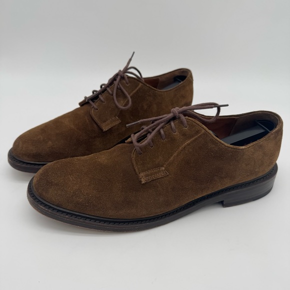 Frye Brown Suede Genuine Leather Oxford Size 10 D - Picture 1 of 12